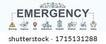 emergency banner web icon for... | Shutterstock .eps vector #1715131288