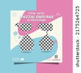 bakery food or cupcake flyer... | Shutterstock .eps vector #2175264725