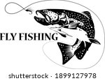Fly Fisherman Fishing.graphic...
