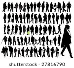 people  silhouette | Shutterstock .eps vector #27816790