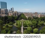 Aerial Of Boston Public Garden