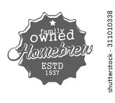 beer label stylized for beer... | Shutterstock .eps vector #311010338