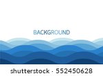 water wave background   blue... | Shutterstock .eps vector #552450628