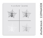 spider net with spider flat... | Shutterstock .eps vector #1109464328