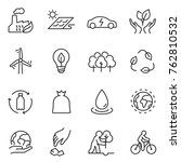 ecology icons set.... | Shutterstock .eps vector #762810532