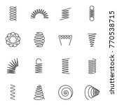 metal springs icons set.... | Shutterstock .eps vector #770538715