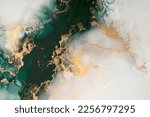 Small photo of Marble ink abstract art from exquisite original painting for abstract background . Painting was painted on high quality paper texture to create smooth marble background pattern of ombre alcohol ink .