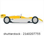 blue detailed car. yellow... | Shutterstock .eps vector #2160207755