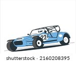 sport and racing cars top view... | Shutterstock .eps vector #2160208395