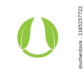 leaf logo design | Shutterstock .eps vector #1185257722