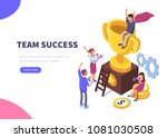 success concept banner. can use ... | Shutterstock .eps vector #1081030508