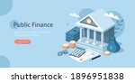  coins  banknotes  financial... | Shutterstock .eps vector #1896951838