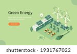 modern eco industry with... | Shutterstock .eps vector #1931767022