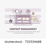  content management system... | Shutterstock .eps vector #732534688