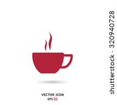 hot cup of tea icon for web and ... | Shutterstock .eps vector #320940728