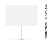 blank whiteboard with empty... | Shutterstock .eps vector #474898168