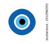 blue evil eye protection... | Shutterstock .eps vector #1912980592