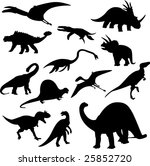 dinosaurs collection   vector | Shutterstock .eps vector #25852720