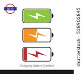 set of charging battery.... | Shutterstock .eps vector #528902845