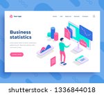 business statistics concept ... | Shutterstock .eps vector #1336844018