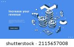 increase your revenue business... | Shutterstock .eps vector #2115657008