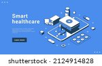 smart healthcare internet... | Shutterstock .eps vector #2124914828