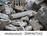 Small photo of Demolition fences and disjointed materials