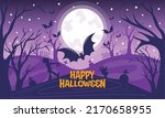 happy halloween illustration... | Shutterstock .eps vector #2170658955