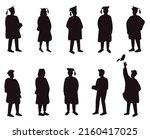 college graduates characters... | Shutterstock .eps vector #2160417025