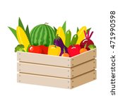 autumn harvest. fresh fruits... | Shutterstock .eps vector #471990598