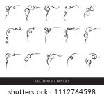 set of frames  borders  labels. ... | Shutterstock .eps vector #1112764598