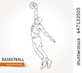 illustration of basketball... | Shutterstock .eps vector #647133505