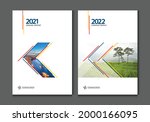 cover design annual report... | Shutterstock .eps vector #2000166095