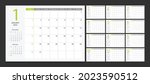 calendar 2022 week start sunday ... | Shutterstock .eps vector #2023590512