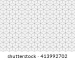 geometric pattern. cube... | Shutterstock .eps vector #413992702