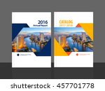 cover design for annual report... | Shutterstock .eps vector #457701778