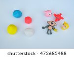 handmade toy animals made with... | Shutterstock . vector #472685488