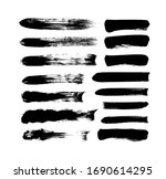 vector grungy paint brush... | Shutterstock .eps vector #1690614295