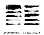 vector grungy paint brush... | Shutterstock .eps vector #1756109675