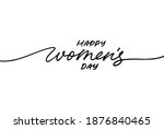 happy women's day greeting card.... | Shutterstock .eps vector #1876840465