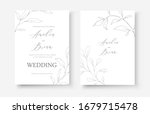 wedding line art silhouette... | Shutterstock .eps vector #1679715478
