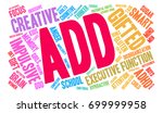 add word cloud on a white... | Shutterstock . vector #699999958