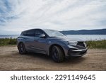 Small photo of Meat Cove, Nova Scotia, Canada - July 30th 2022 : Acura RDX 2021 with a beautiful background.