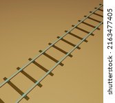 3D Railway Track Image Illustration