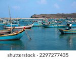 fishing boats in the port country