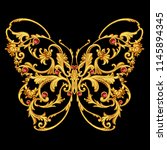 Golden Jewelry Butterfly