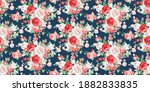 seamless pattern with vintage... | Shutterstock .eps vector #1882833835