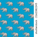 Elephants Pattern Zoo Design...