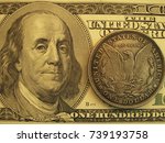 One Hundred Us Banknote And...