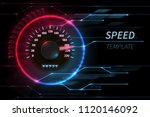 speed motion line vector... | Shutterstock .eps vector #1120146092